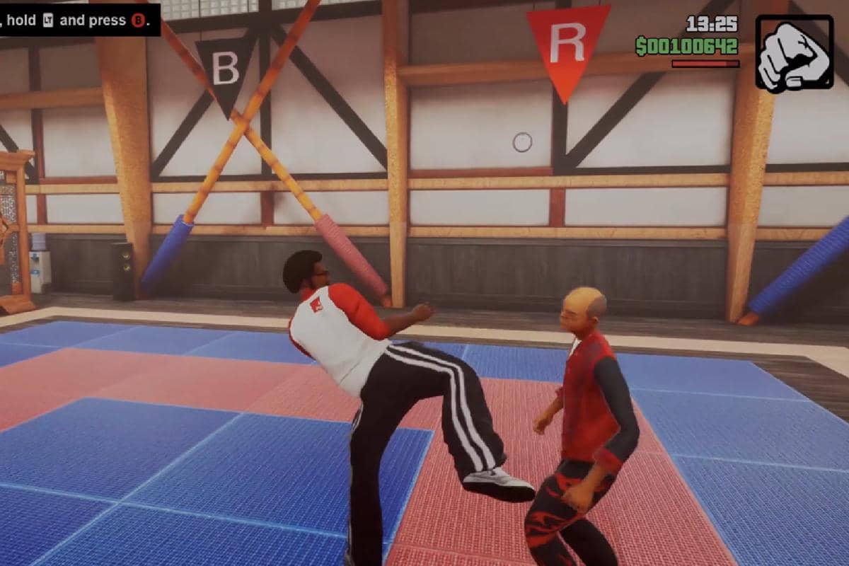 CJ berlatih kungfu.