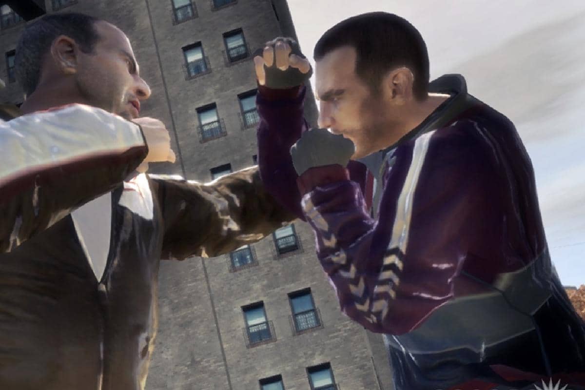 Niko Bellic bertarung.