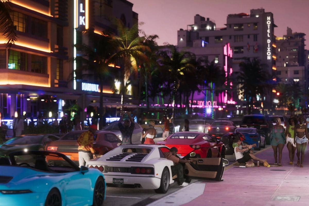 kondisi jalanan GTA 6 yang ramai, tetapi teratur