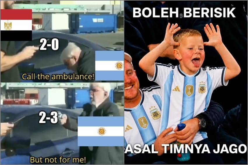 8 Meme Argentina Kalahkan Mesir, Berhasil Remontada!