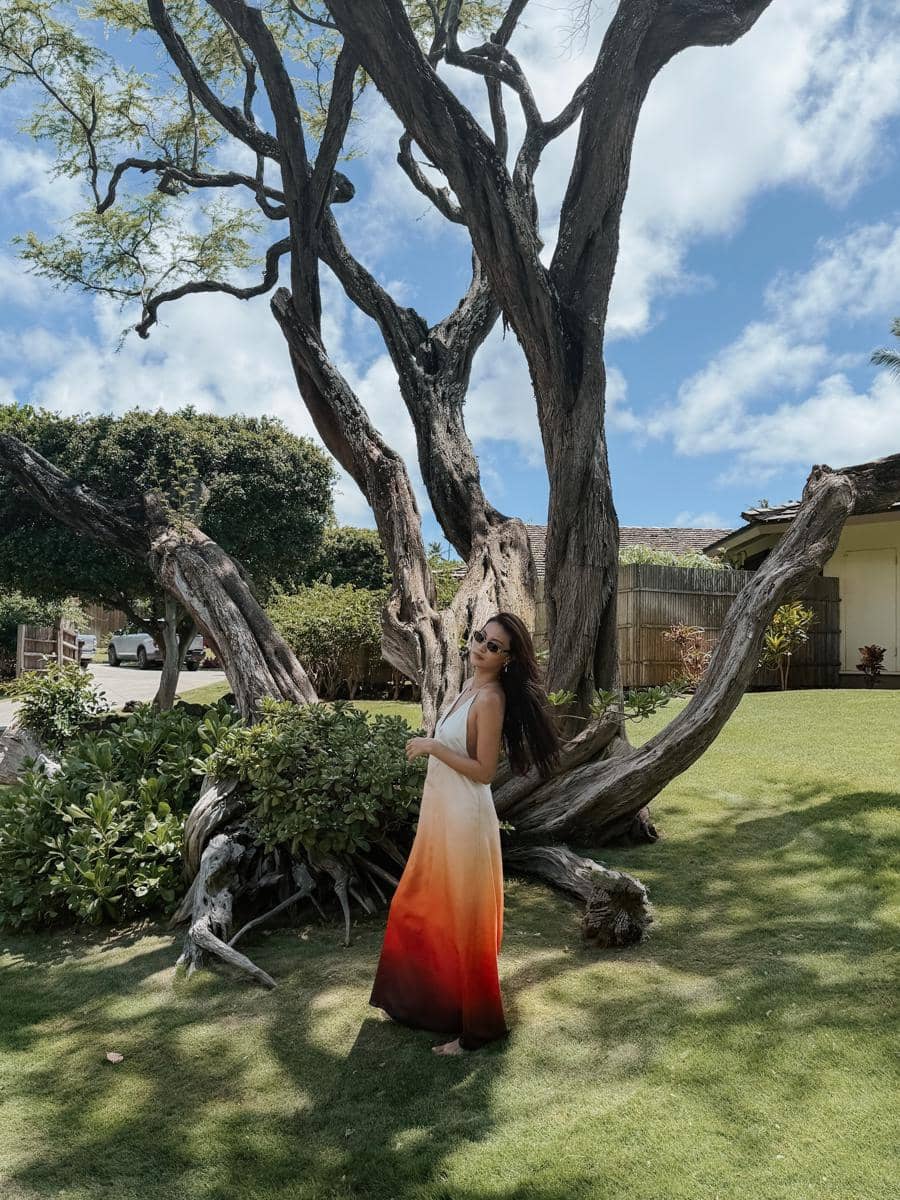Patricia Gouw liburan di Hawaii