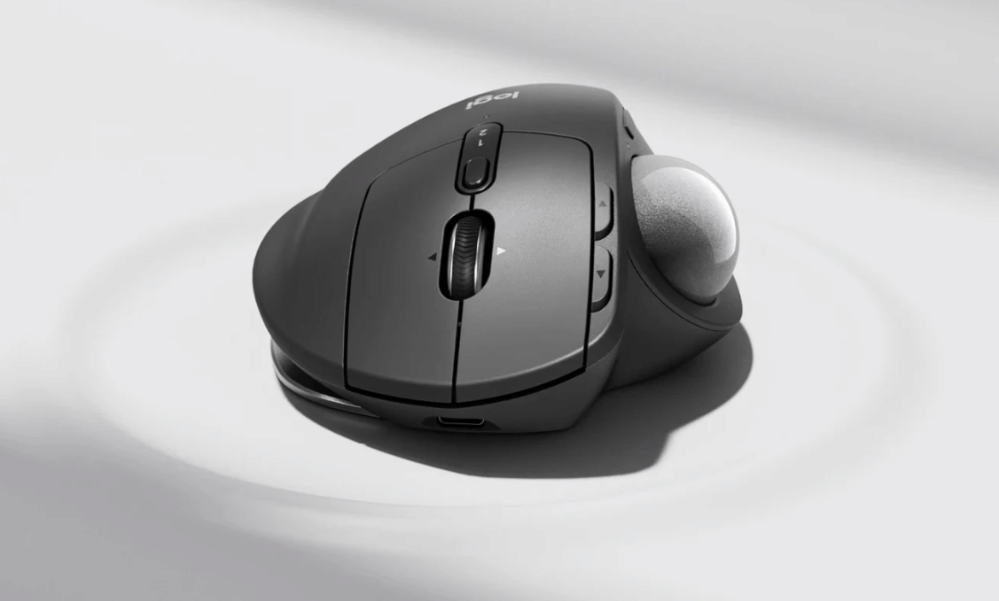 ilustrasi trackball mouse