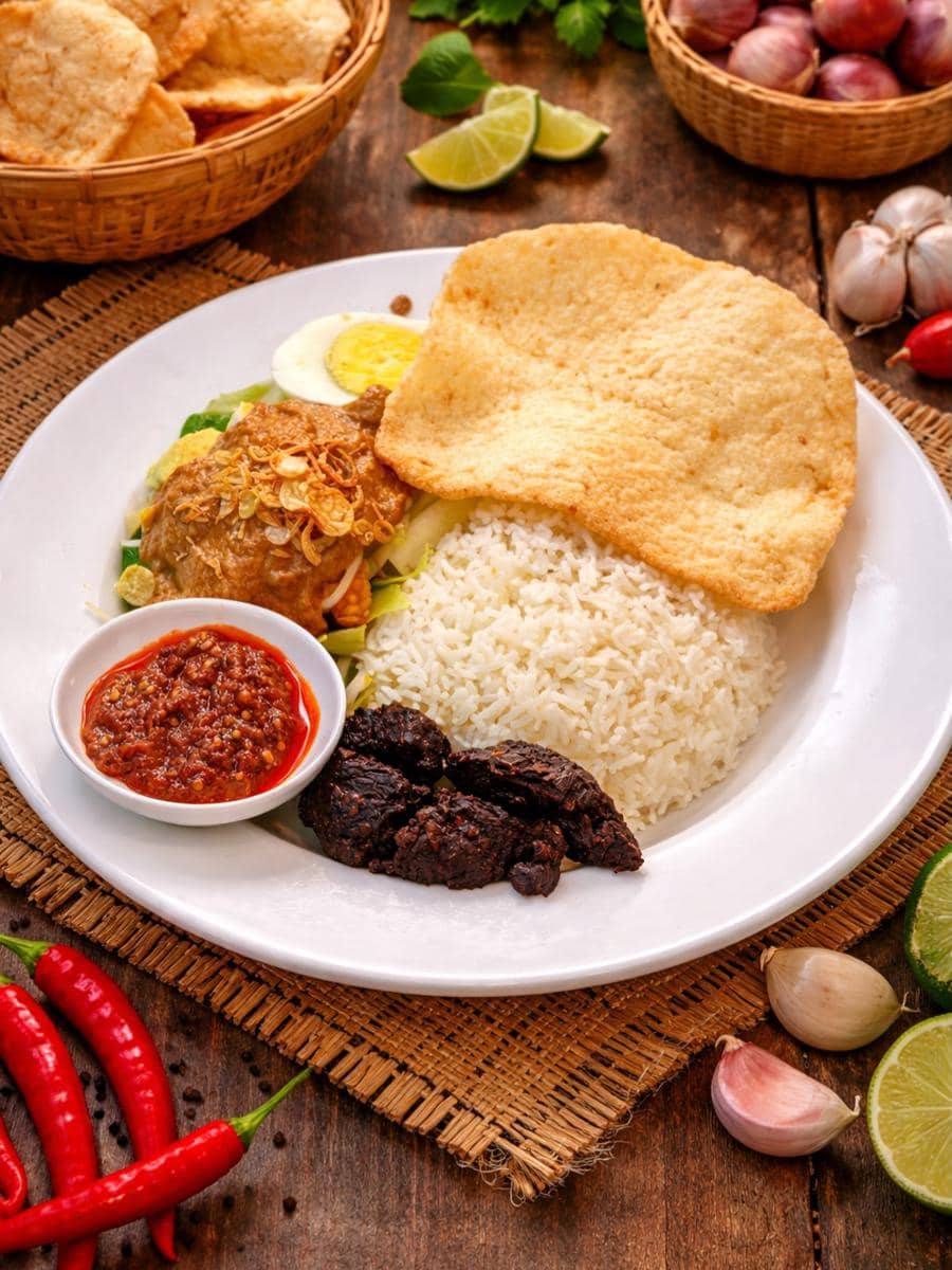 menu nasi empal di Awang Kitchen