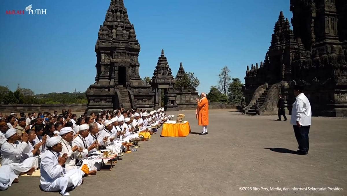 Melihat PM India Ibadah di Candi Prambanan Bareng Umat Hindu Indonesia