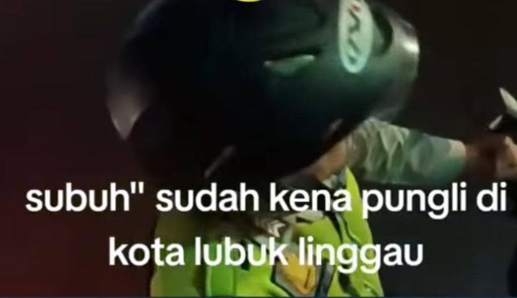Potongan video pecatan polisi saat melakukan pungli.