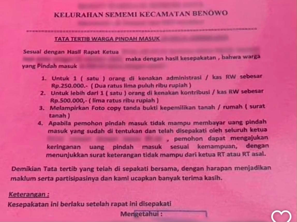 Viral Biaya Pindah Penduduk di Surabaya Rp500 Ribu, Pemkot Bilang Gini