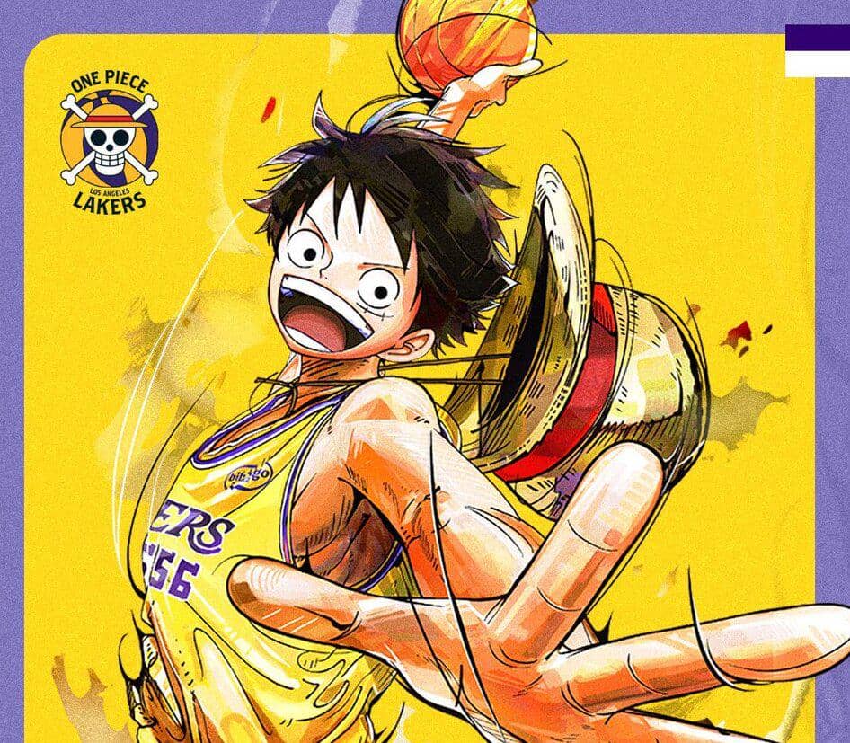 kolaborasi One Piece x LA Lakers