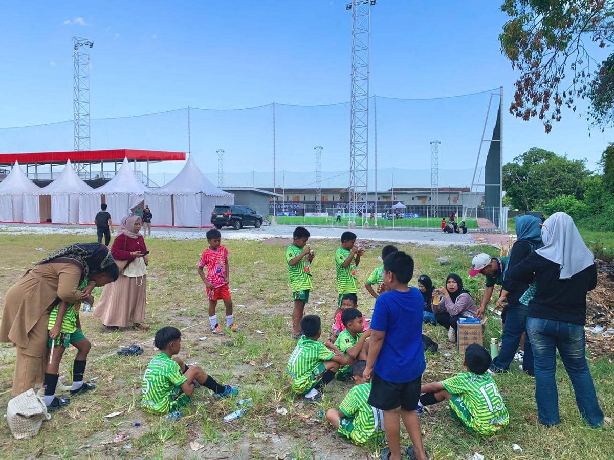 Tim Perspin U-10 yang mewakili Sulawesi Selatan pada Seri Nasional Festival Grassroots Piala Presiden 2026 di Yogyakarta. Dok. Istimewa