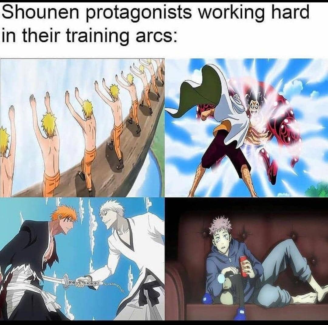 meme anime tentang arc latihan