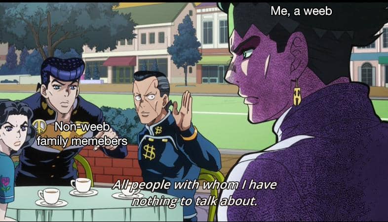 meme anime tentang reuni
