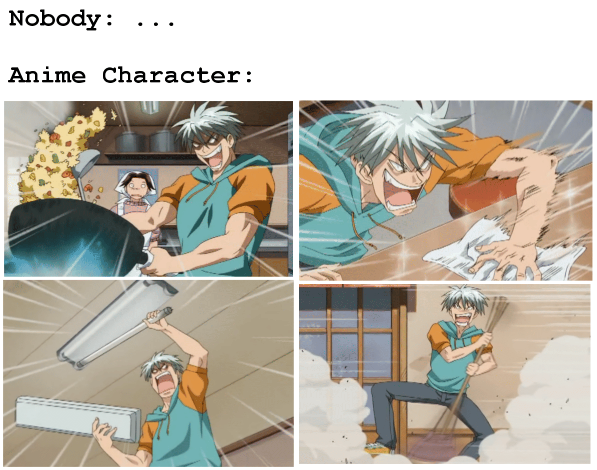 meme anime tentang arc latihan