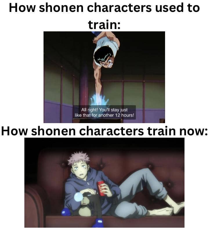 meme anime tentang arc latihan