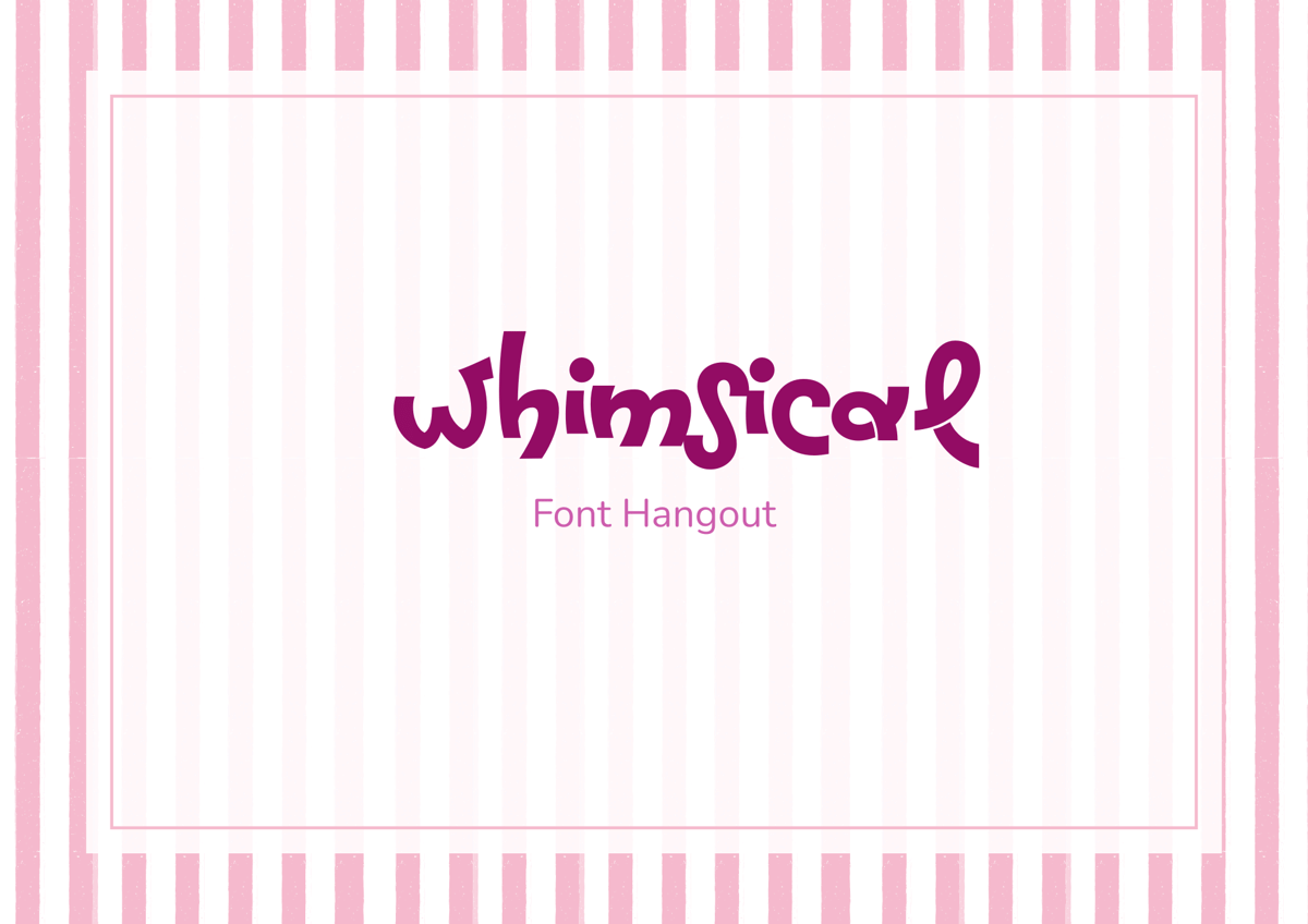 Ilustrasi font Hangout