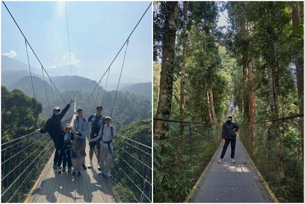 10 Potret Keluarga Fanny Fabriana Hiking ke Lembah Purba Situgunung