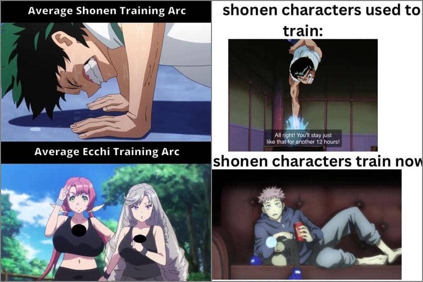 8 Meme Anime tentang Arc Latihan, Seru dan Ada Hasilnya