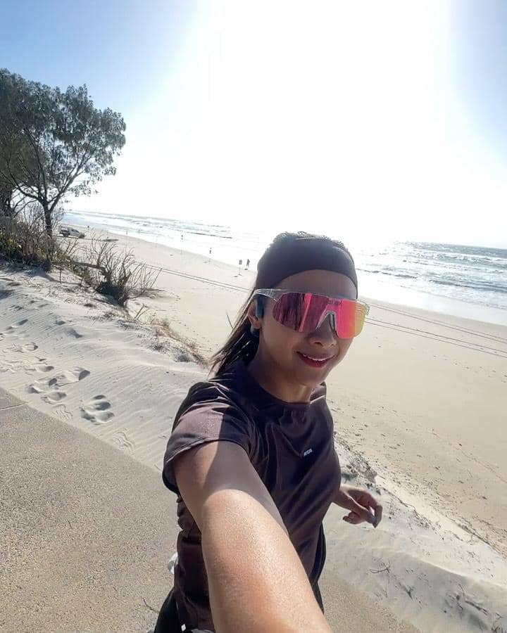 Keluarga Rini Yulianti liburan di Gold Coast