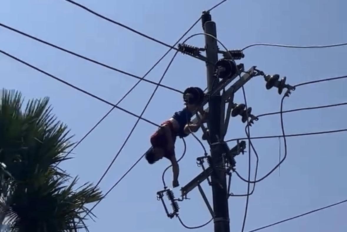 Nekat Curi Kabel Listrik, Pria Ini Tersetrum saat Panjat Tiang 13 Meter