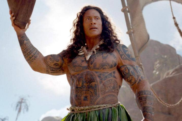 Maui dalam live action Moana