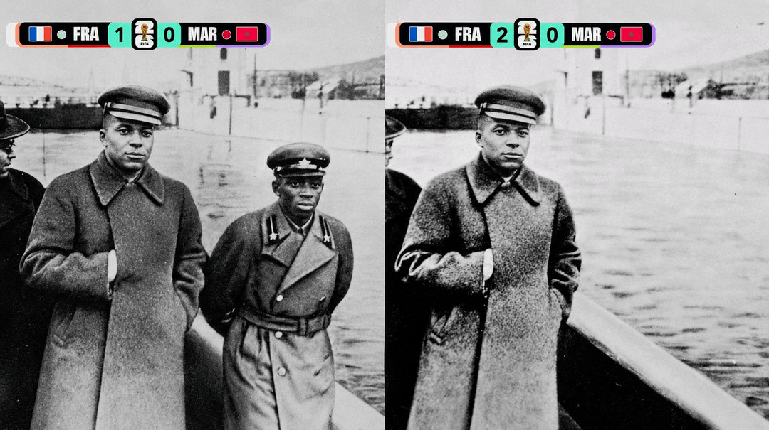 meme Mbappé melawan Maroko