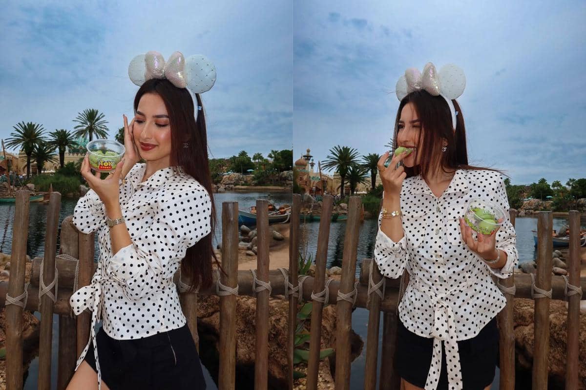 potret Jennifer Coppen saat honeymoon di Tokyo Disney Sea