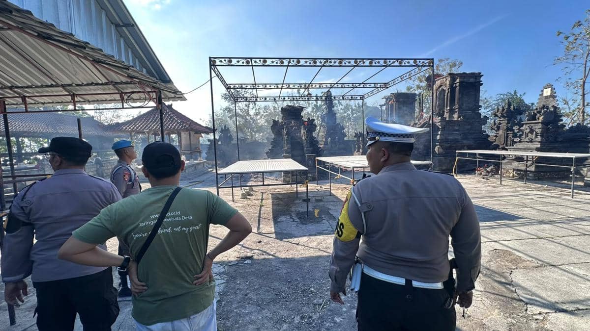 Kebakaran Hebat Pura Puseh Nyuh Kukuh, Kerugian Capai Rp1,5 Miliar