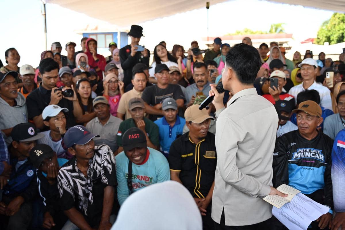 Temui Nelayan Muncar, Gibran Bahas Tata Kelola-Produktivitas Perikanan