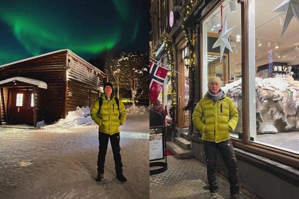 7 Potret Liburan Chef Juna di Norwegia, Berburu Aurora saat Musim Salju