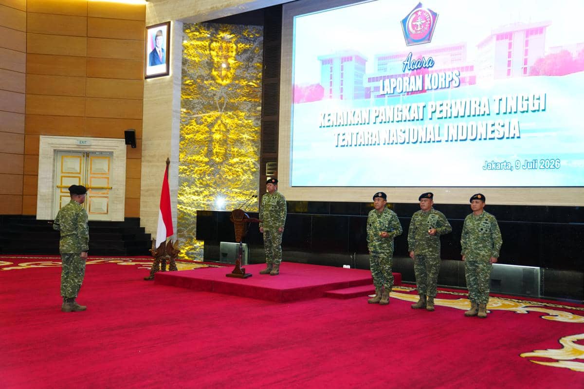 105 Perwira Tinggi Dapat Kenaikan Pangkat, Terbanyak dari TNI AD