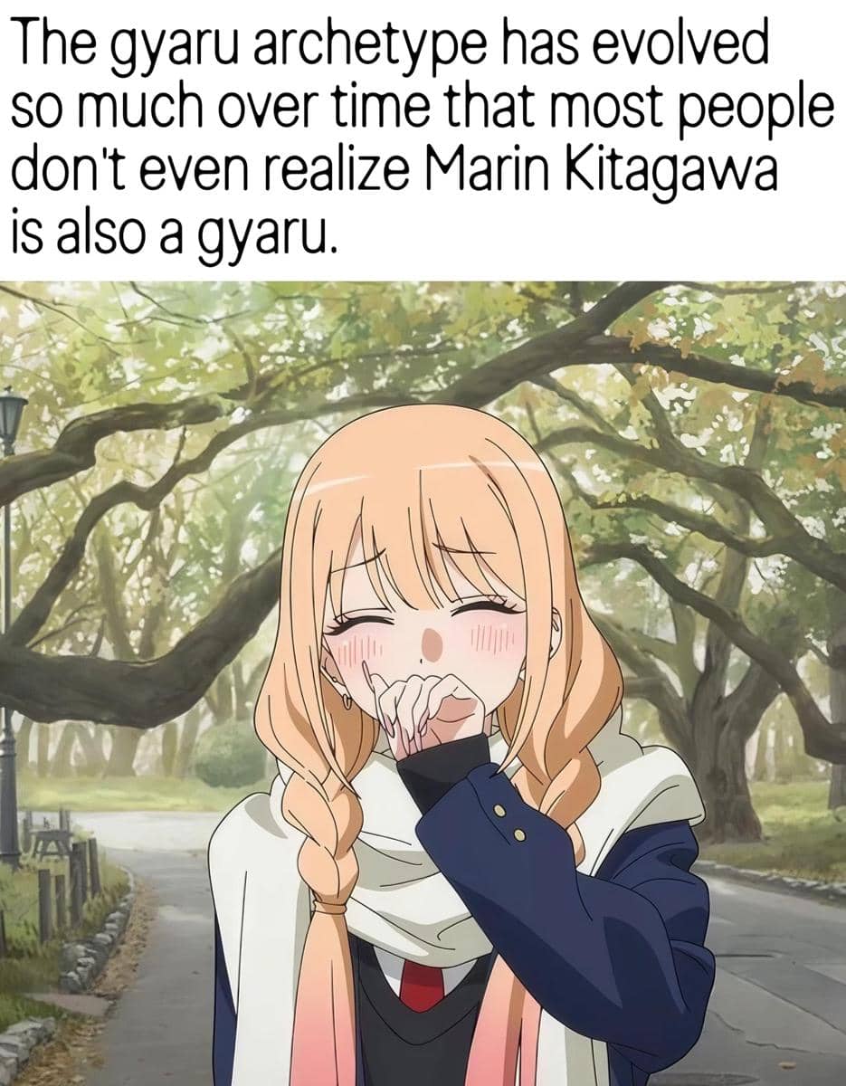meme anime tentang karakter gyaru