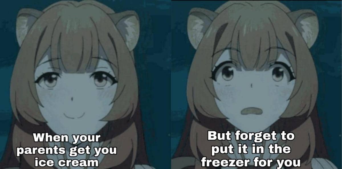 meme anime tentang patah hati