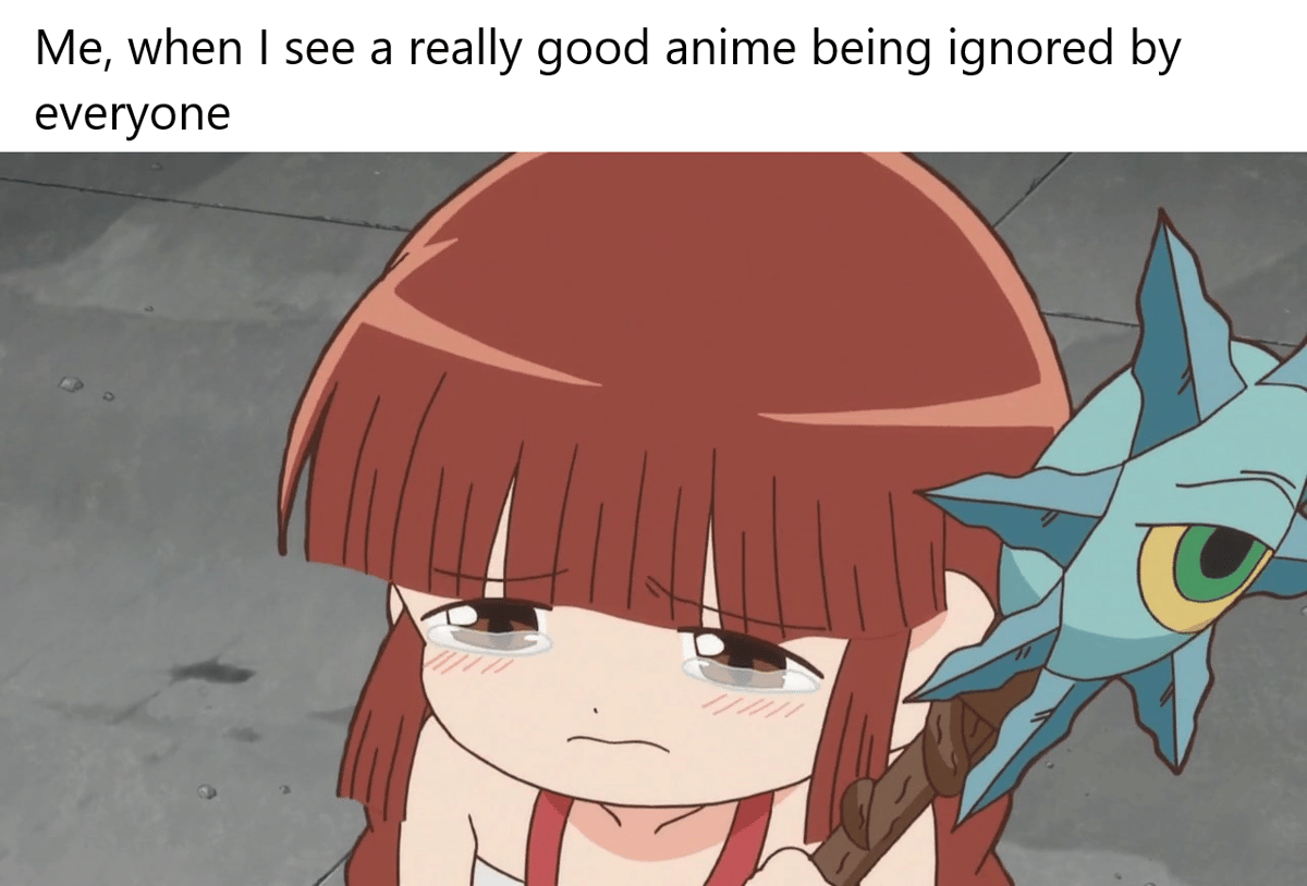 meme anime tentang patah hati