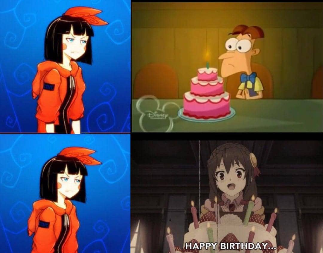 meme anime tentang patah hati
