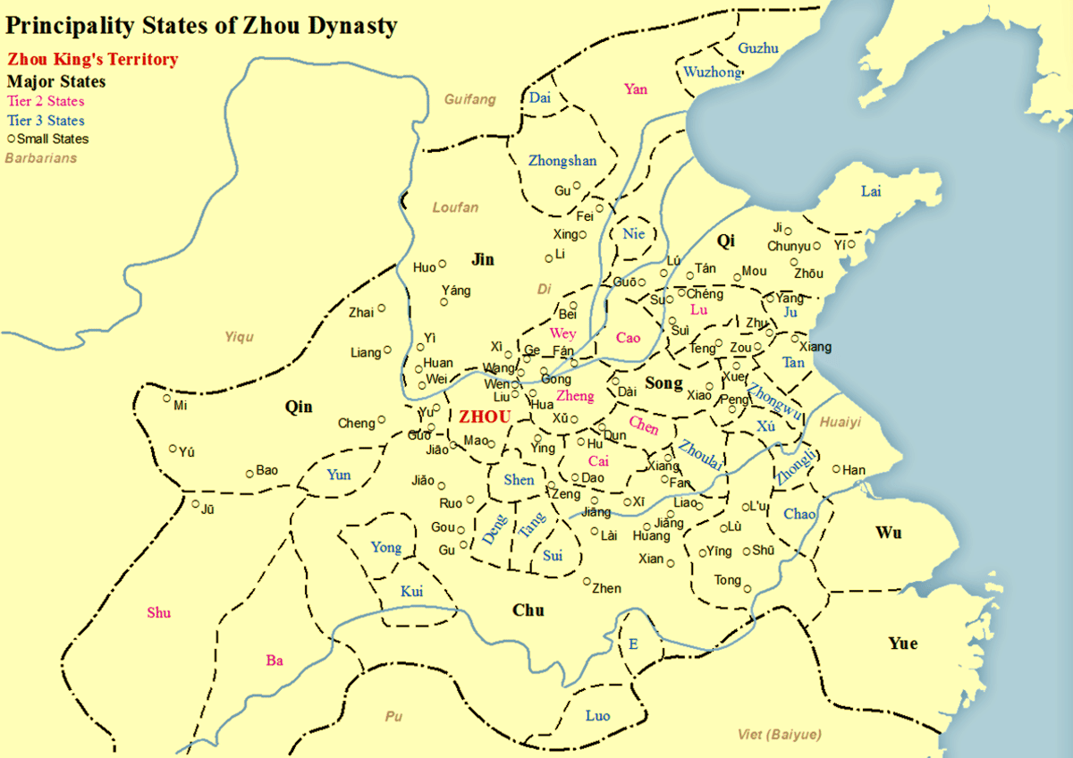 Peta Dinasti Zhou