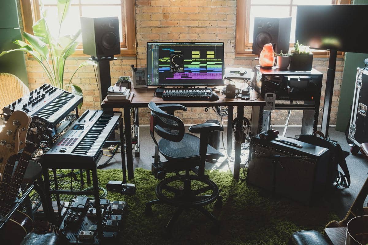 ilustrasi studio musik