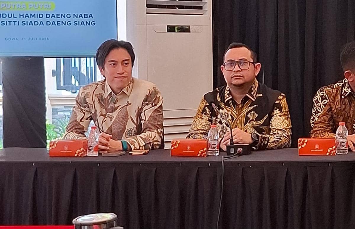 Keluarga besar Husniah Talenrang gelar konferensi pers, Sabtu (11/7/2026). (IDN Times/Darsil Yahya)
