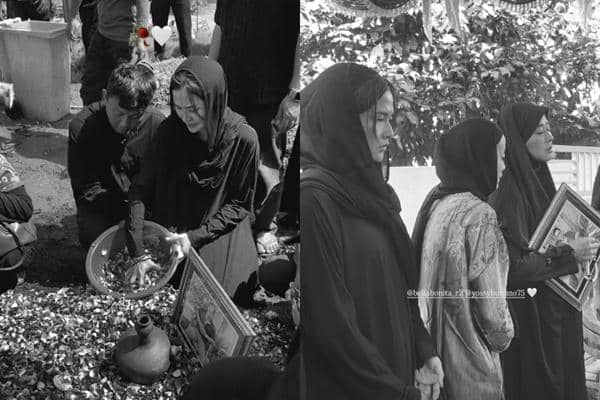 Momen Pemakaman Ayah Bella Bonita, Diwarnai Isak Tangis