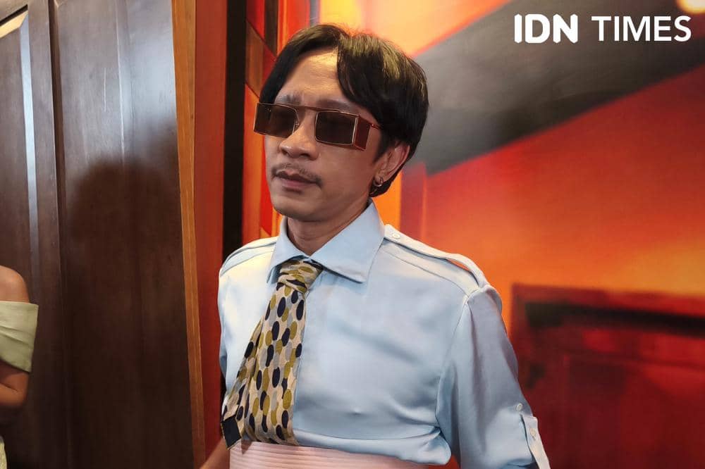 Potret Aming dijumpai usai screening Aku Sebelum Aku di kawasan Senayan, Jakarta, Sabtu (11/7/2026) (IDN Times/Juan Dwi)