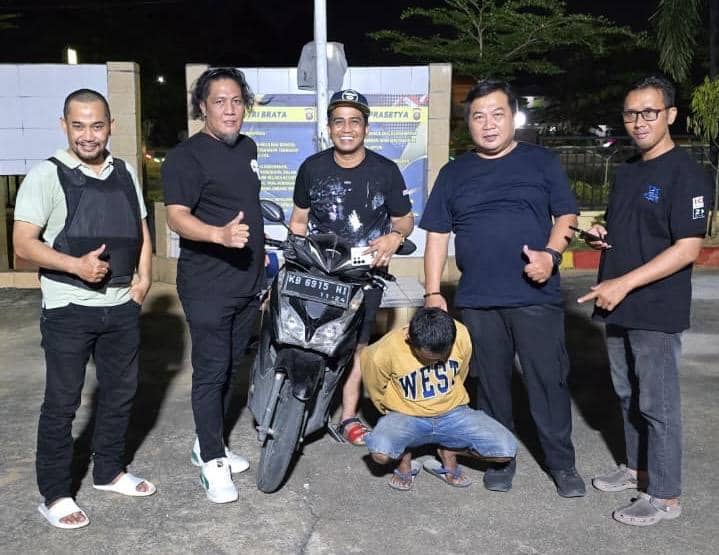 Tak Sampai Sehari, Polisi Tangkap Pelaku Curanmor di Beting Pontianak