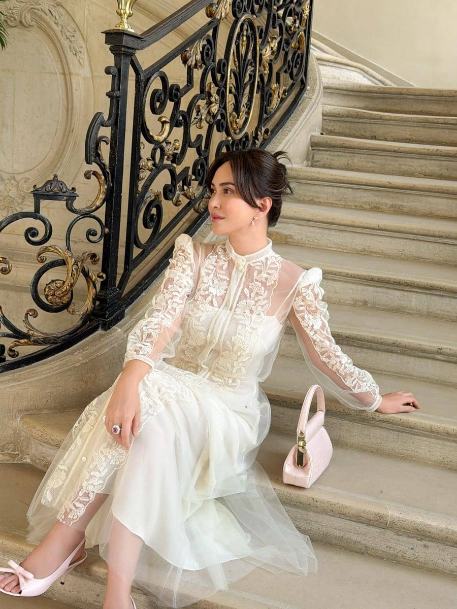 Gaya Shandy Aulia di Dior Haute Couture Show