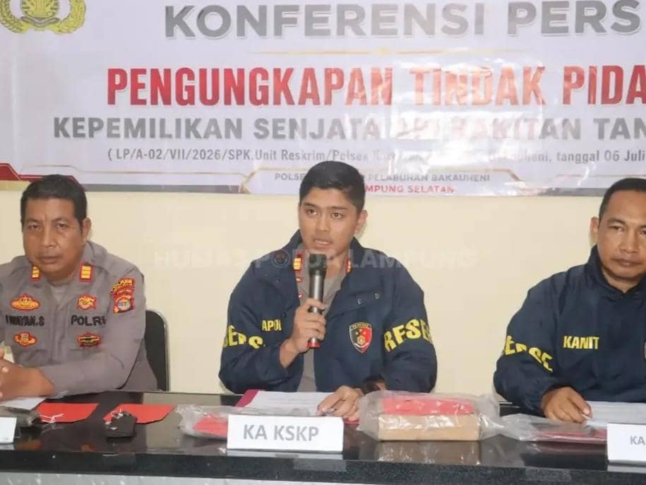 Polisi Sita Paket Senpi Tujuan Jawa di Bakauheni, Penerima Ditangkap