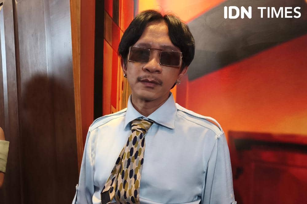 Potret Aming dijumpai usai screening Aku Sebelum Aku di kawasan Senayan, Jakarta, Sabtu (11/7/2026) (IDN Times/Juan Dwi)