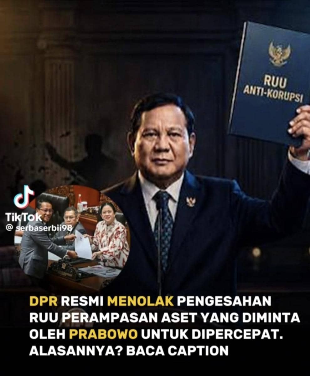 CEK FAKTA: Benarkah DPR Menolak Pembentukan RUU Perampasan Aset?