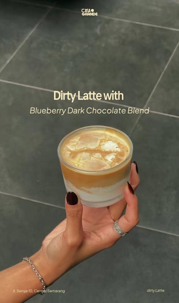dirty latte di Cassa Grande Semarang