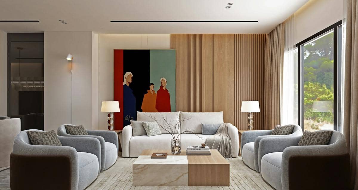 https://unsplash.com/id/foto/ruang-tamu-modern-dengan-seni-kontemporer-dan-tempat-duduk-yang-nyaman-MZxh1RPsciY