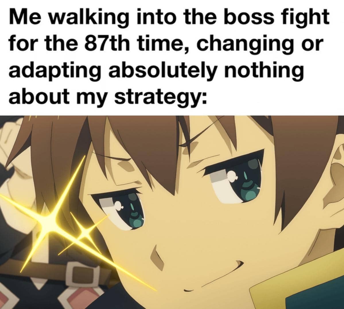 meme anime tentang strategi