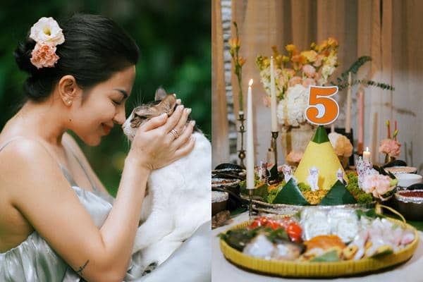 Potret Ariel Tatum Rayakan Ulang Tahun 4 Ekor Kucingnya, Meriah!