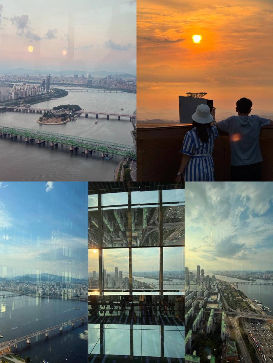 Marcella Zalianty menikmati sunset dari 63 SkyPicnic
