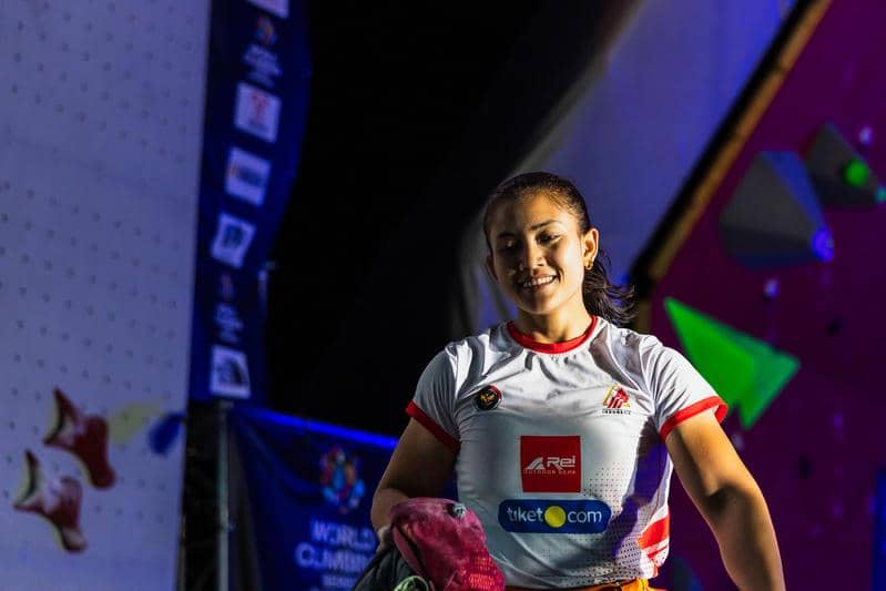 Desak Made Rita Kusuma Dewi meraih emas di World Climbing Series Chamonix (dok. World Climbig/Jan Virt)