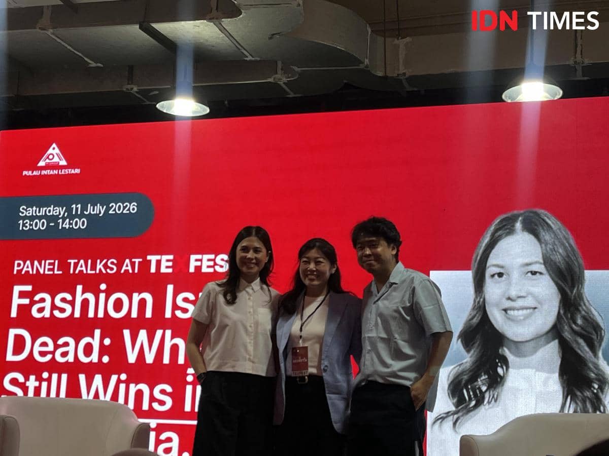 Talkshow di ajang Textile Festival bertajuk Fashion Isn't Dead: Why Retail Still Wins in Indonesia pada Sabtu (11/7/2026) di Nirmana Falateh