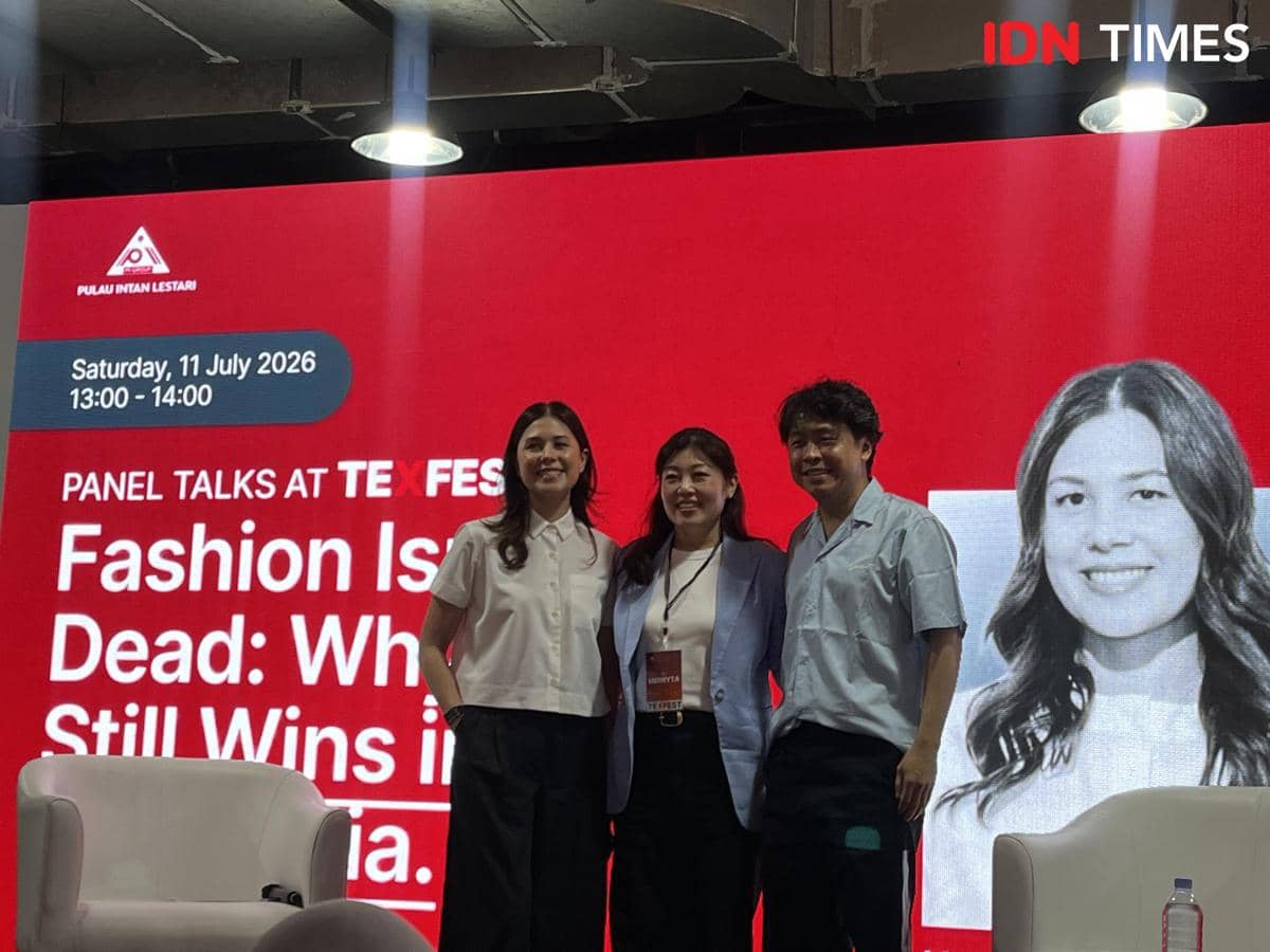 Talkshow di ajang Textile Festival bertajuk Fashion Isn't Dead: Why Retail Still Wins in Indonesia pada Sabtu (11/7/2026) di Nirmana Falateh